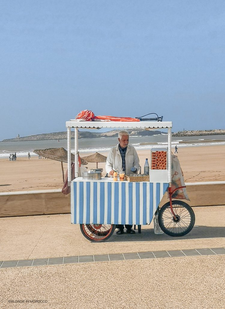 essaouira beach icecream seller