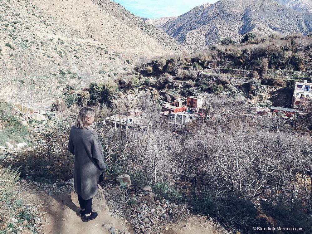 ourika valley, morocco, valley, blonde, girl, scenary, mountains, village