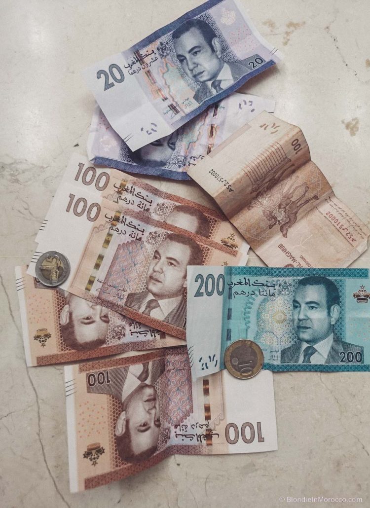 dirhams money morocco