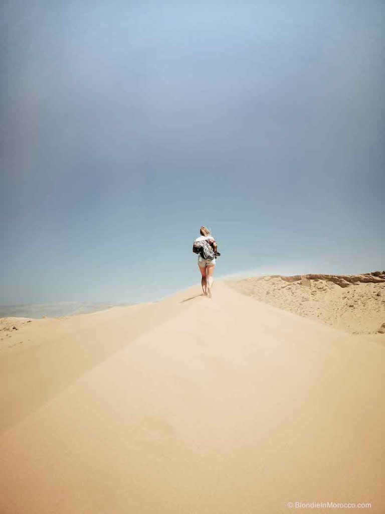 Taboga dunes morocco sand girl
